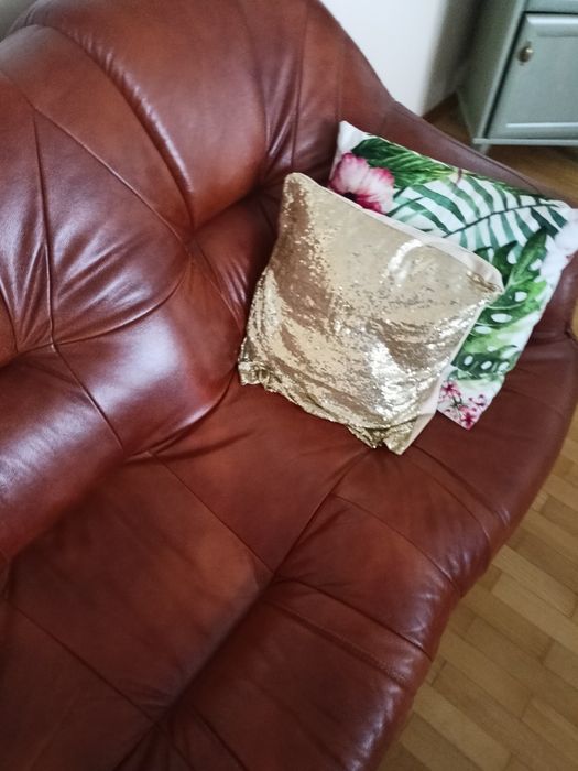 Komplet skórzany, kanapa, sofa, skóra naturalna, fotele