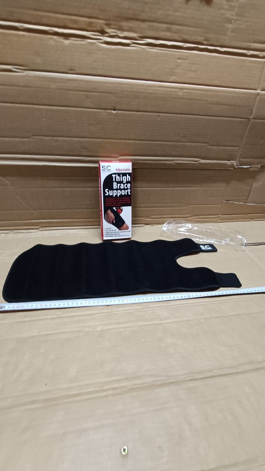 Regulowany stabilizator uda unisex oddychający neoprenowy antypoślizgo