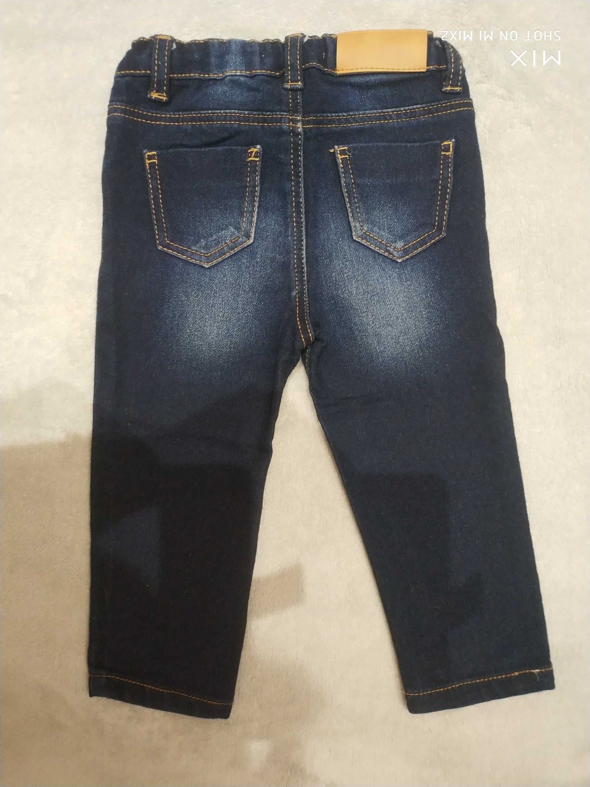 Spodnie jeansy chłopięce rozmiar 86