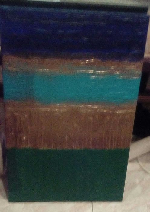 2 telas pintura acrilico