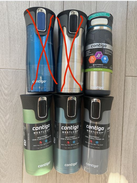 Contigo контиго термокружки West loop, Metra TRANSIT 470 мл Транзит