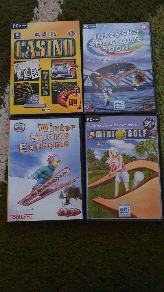 Gry na PC Igrzyska Sportowe, winter sports extreme, mini golf, casino