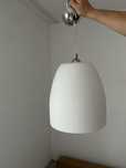 Lampa sufitowa matowa mleczna biała jasna klosz