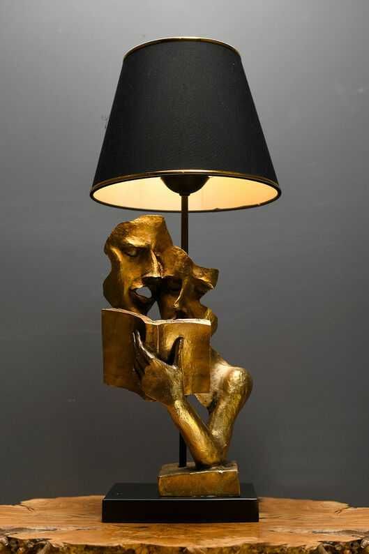 Lampa stołowa Lecture Black & Gold Aberto Design