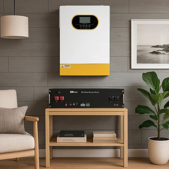 6.2 кВт+3.6 кВт Комплект резервного живлення Інвертор Easun SMG+ Акуму