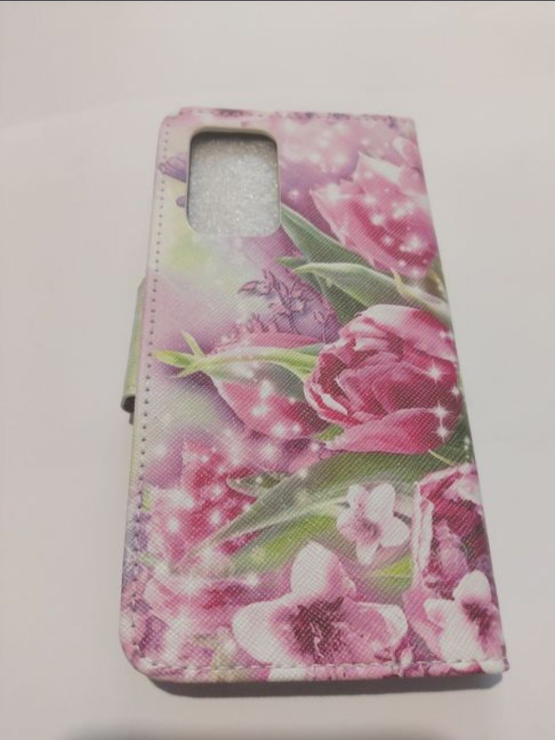 Etui portfelowe do smartfonu z kwiatowym wzorem Samsung Galaxy motyle