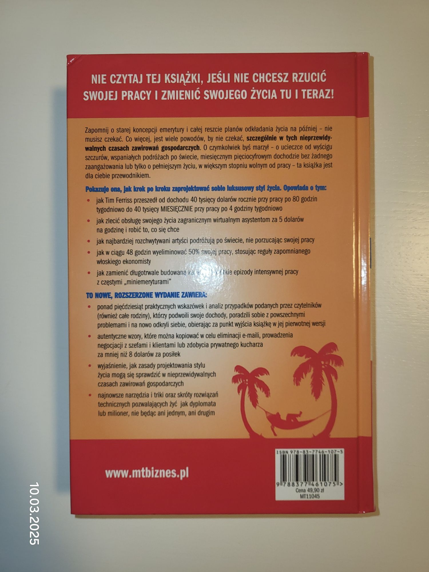 4-godzinny tydzień pracy Timothy Ferriss stan bdb