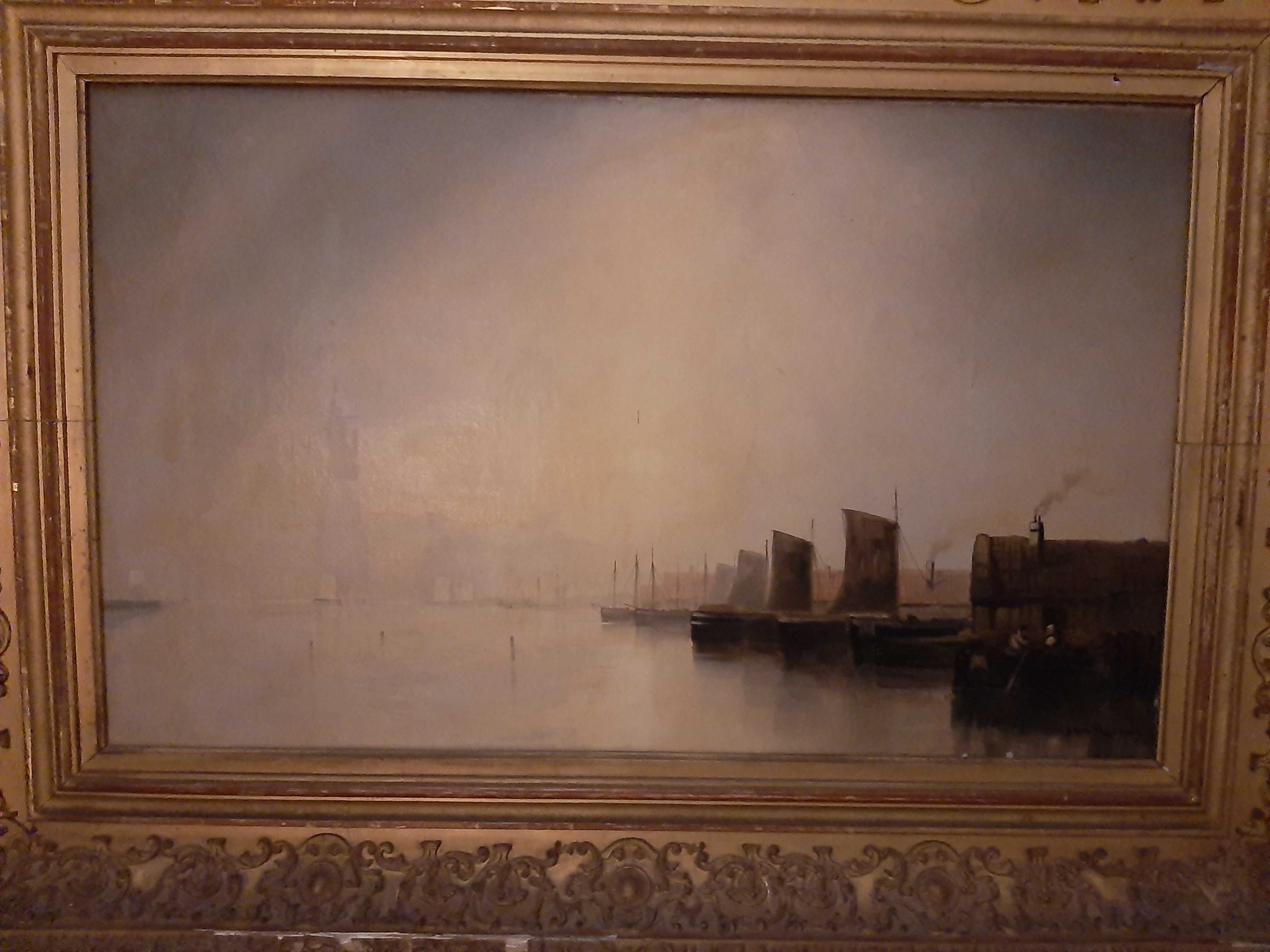 Pintura quadro oleo tela sec.XIX