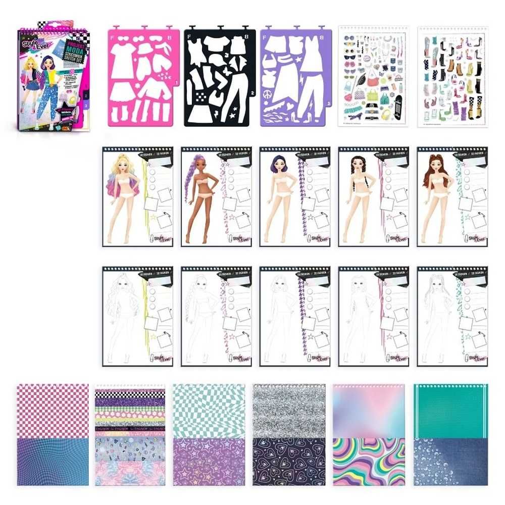 Epee Projekt Moda Zestaw Szkicownik projektowanie moda modelki projekt