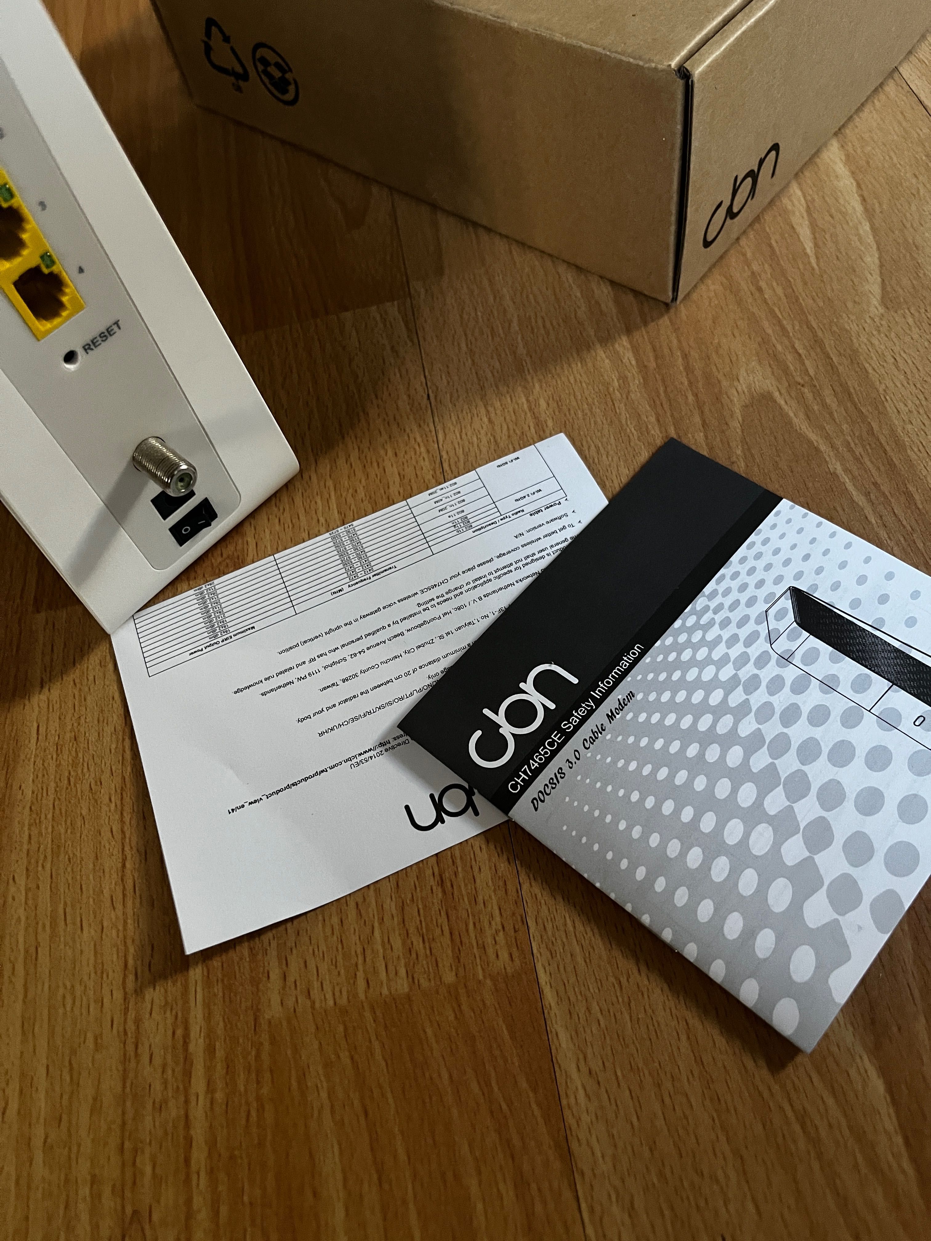 Router wirless gateway cbn CH7465-LG-CL