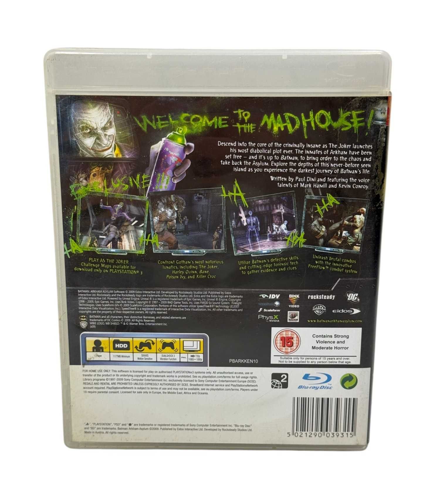 Gra ps3 Batman arkham asylum
