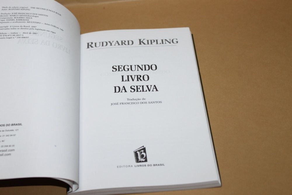 O Segundo Livro da Selva// Rudyard Kipling