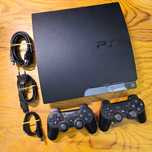 PLAYSTATION 3 PS3 SLIM 320GB + 2x Kontroler Stan Bardzo Dobry+ 9/10
