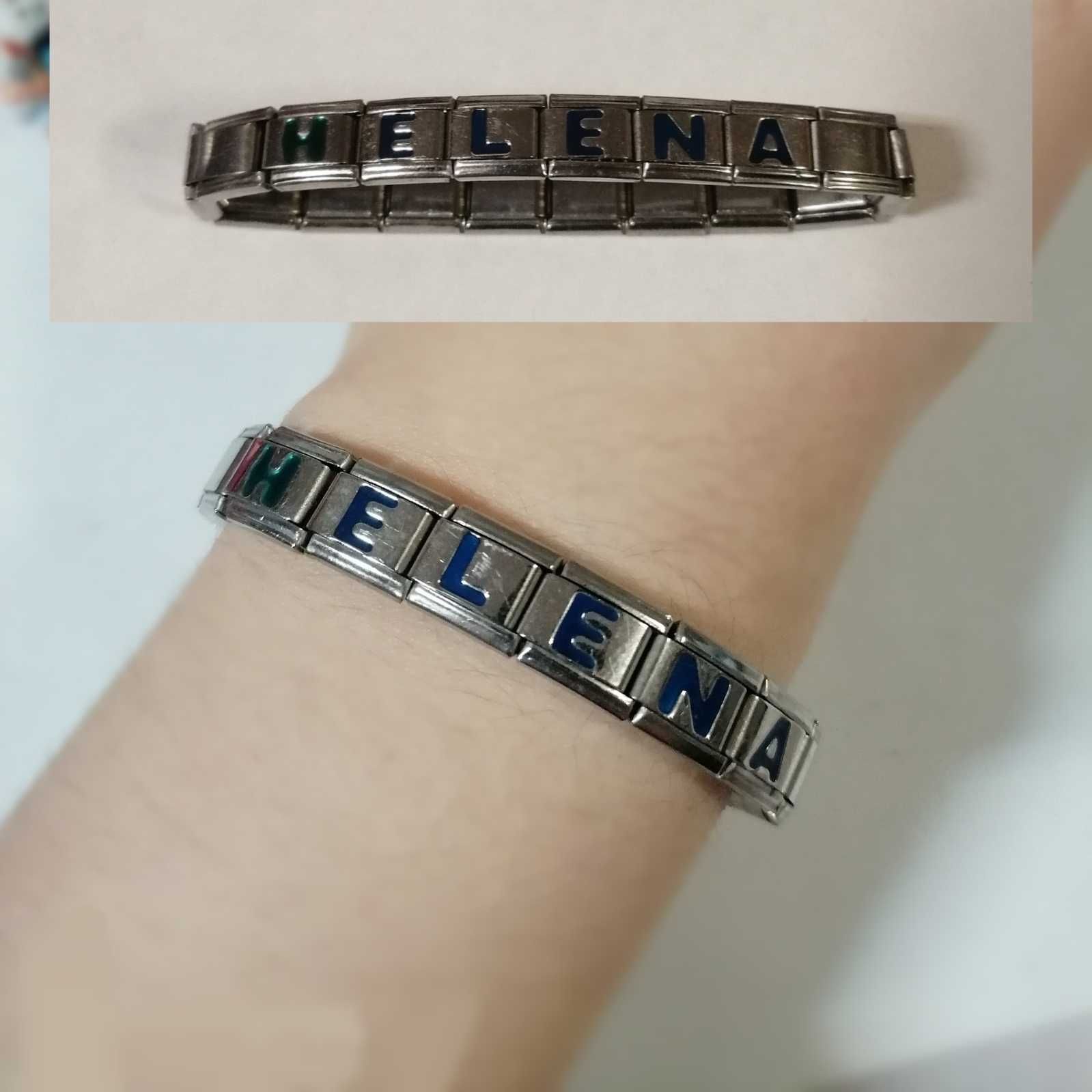 Pulseira | metálica (elástica) com nome Helena