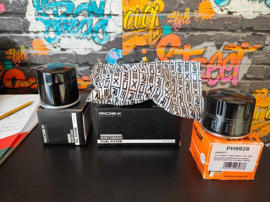 filtro oleo combustivel renault clio