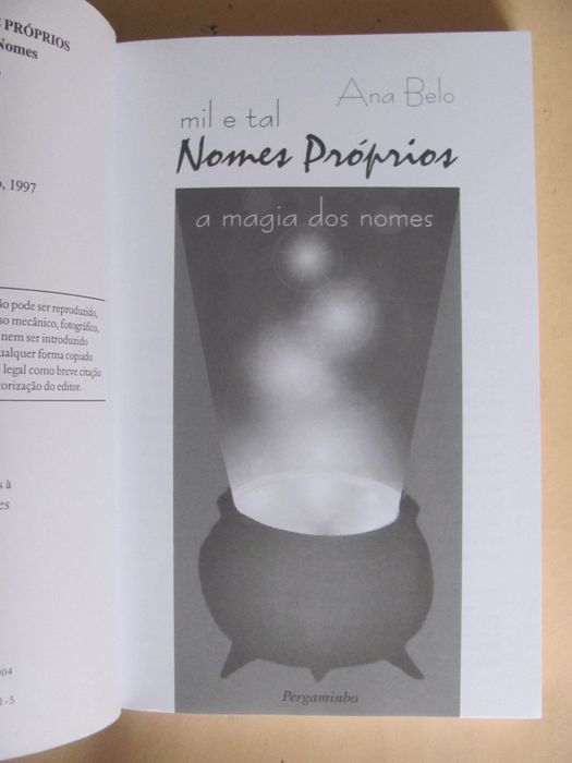 Mil e tal Nomes Próprios de Ana Belo
