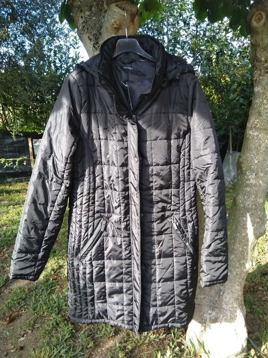 Casaco acolchoado, preto, L/40