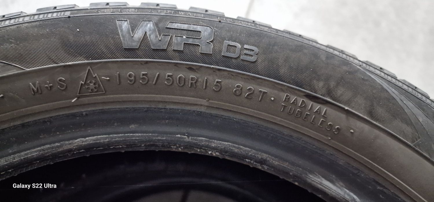 Opony zimowe używane 195/50R15