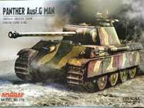 Model kartonowy niemiecki czołg Panther Ausf. G MAN, Angraf 172, 1:25