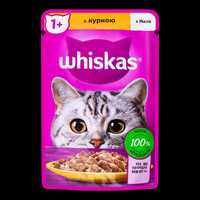 Корм для котів Whiskas з куркою в желе, 85г. Можливий опт