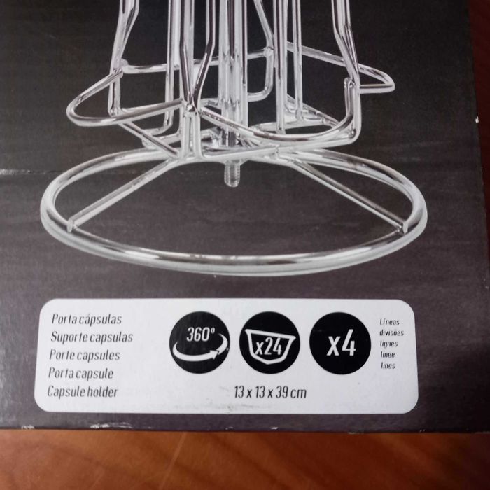 Suporte rotativo para 24 capsulas Nespresso NOVO com 35% de desconto