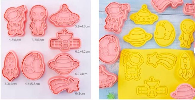 Foremki Do Ciastek Ciastka Formy rakieta kosmos astronauta