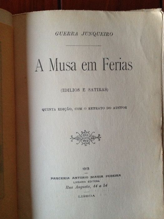 Guerra Junqueiro - A musa em férias