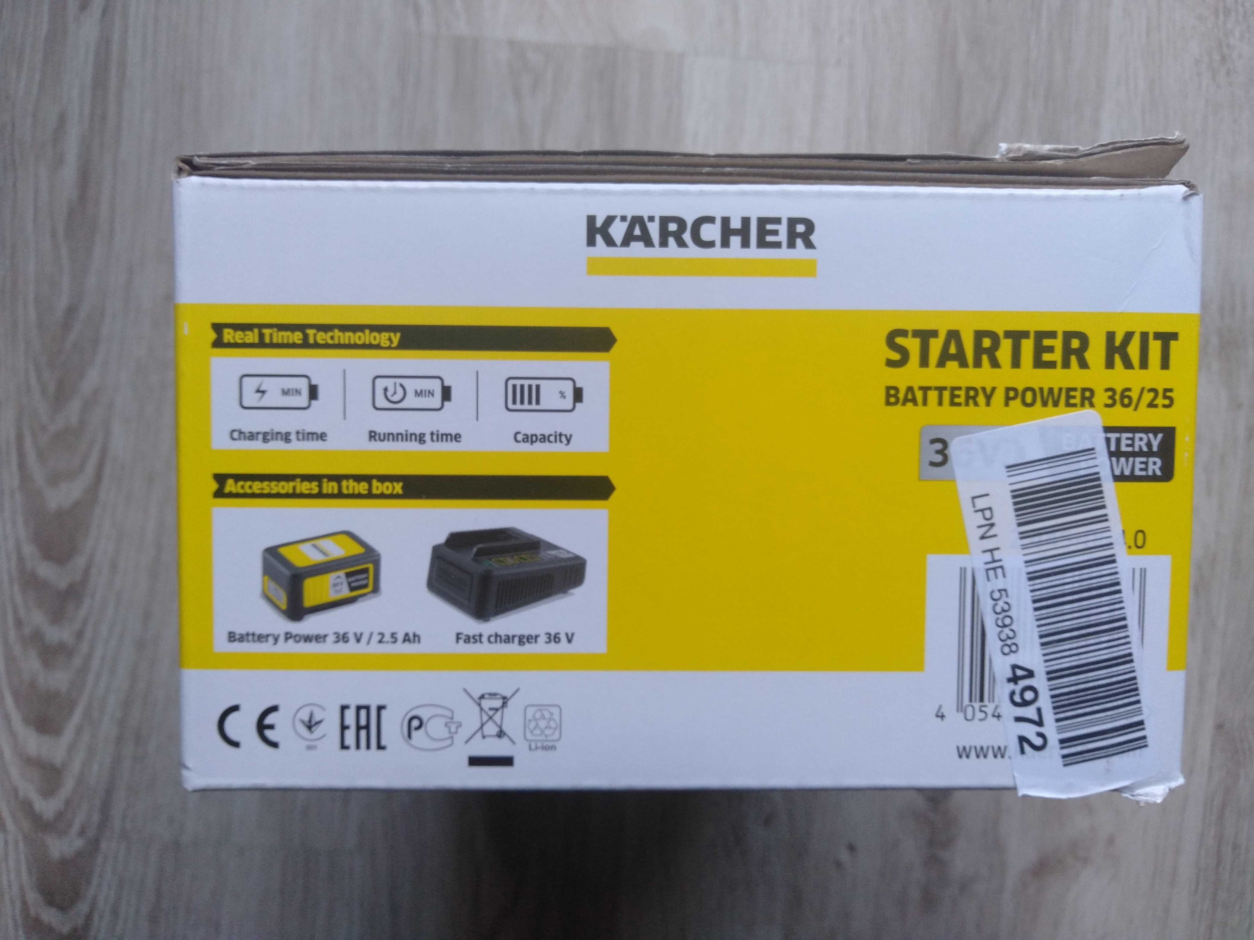 NOWA Podkaszarka Karcher LTR 36-33 z akumlatorem 2,5Ah i ładowarką 36V
