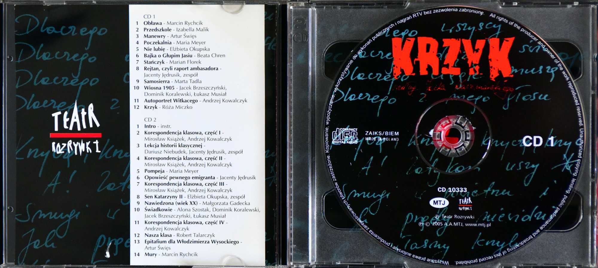 KRZYK - według Jacka Kaczmarskiego [2 CD]