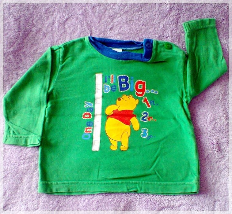 Bluzka z długim rękawem 3 szt. 68-74 roz. 6-9 m.