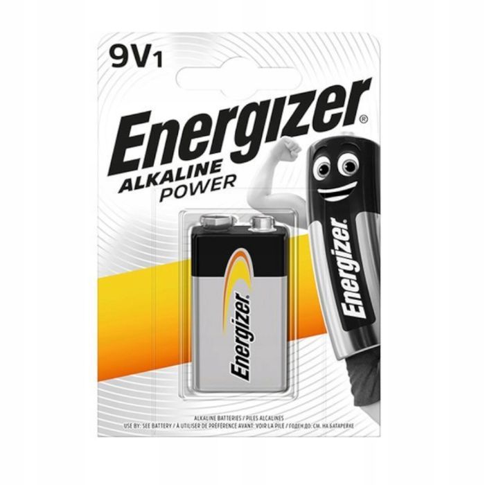 Energizer 9V bateria alkaliczna 6LR61 6F22 6AM6 MN1604 alkaline power
