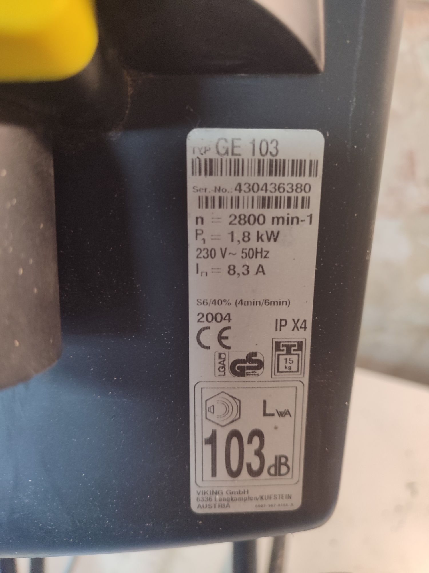 Rozdrabniacz do gałęzi Viking GE 103