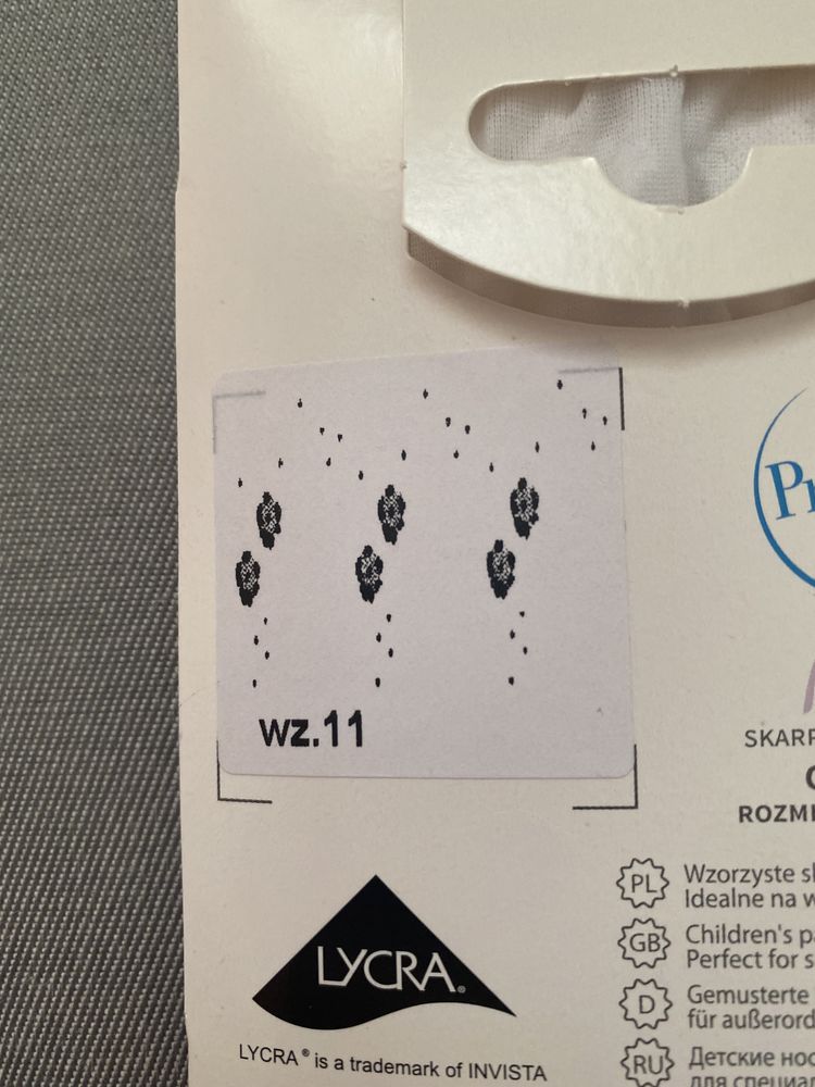 Wzorzyste cienkie skarpetki dziecięce Gatta Alice rozmiar uniwersalny