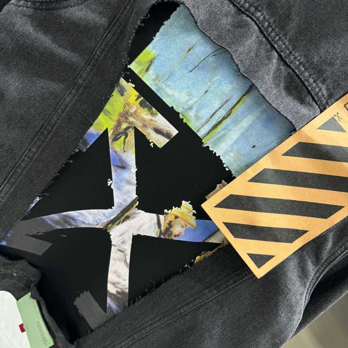 kurtka jeans off white rozmiar M