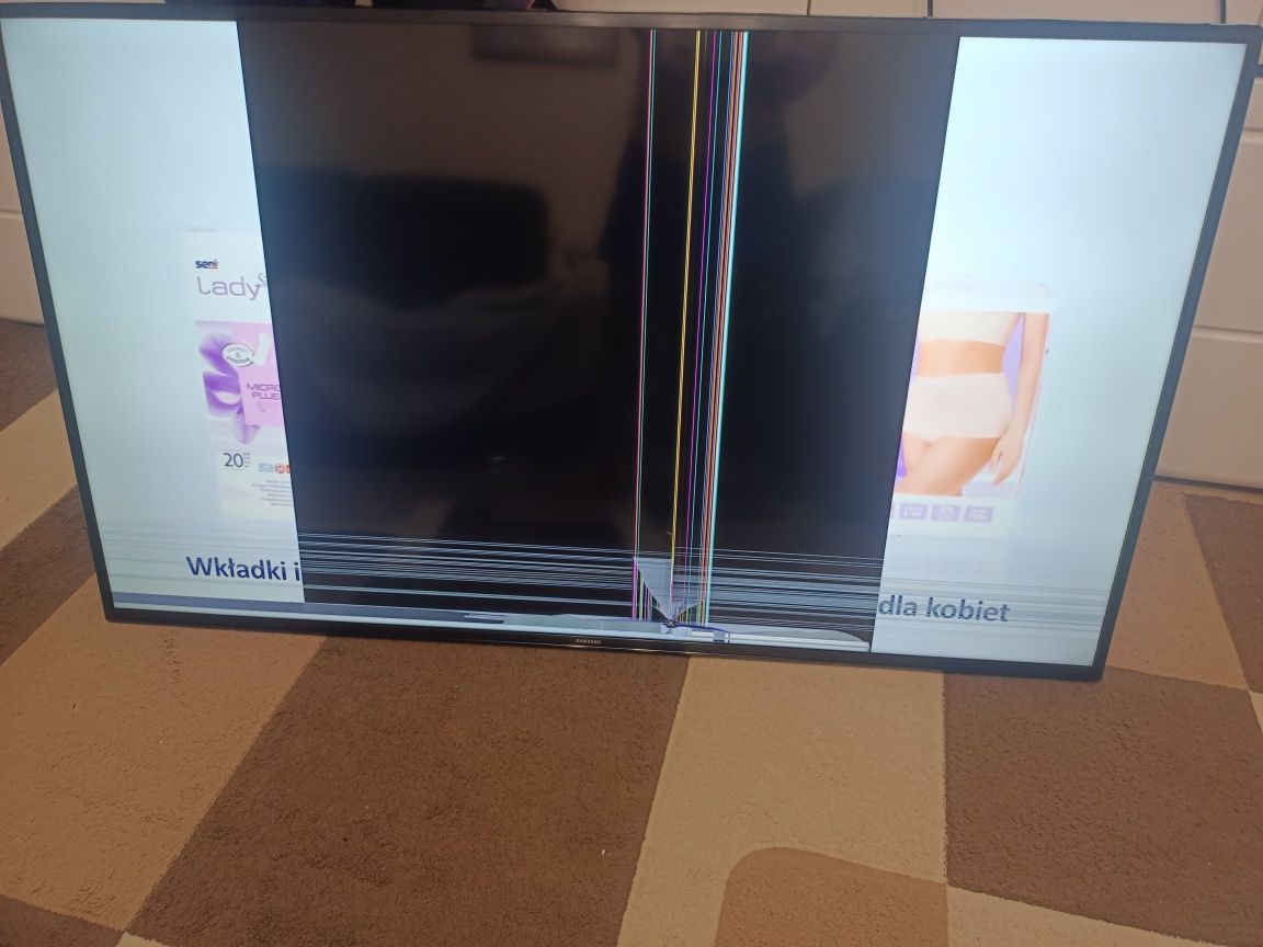 telewizor Samsung 55 cali uszkodzony