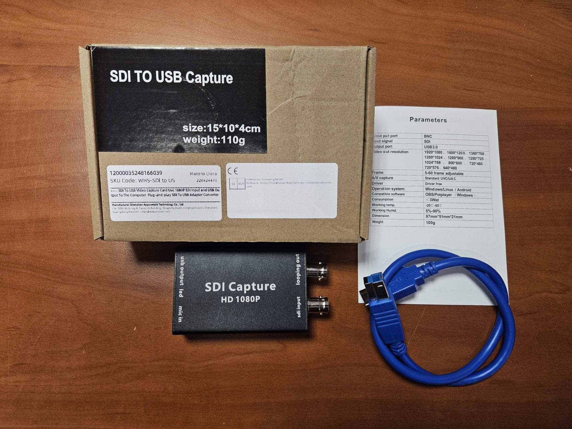 Плата захвату SDI to USB