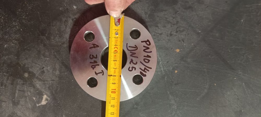 Flange plana de aço inoxidável  PN10/40 DN 25 A 316