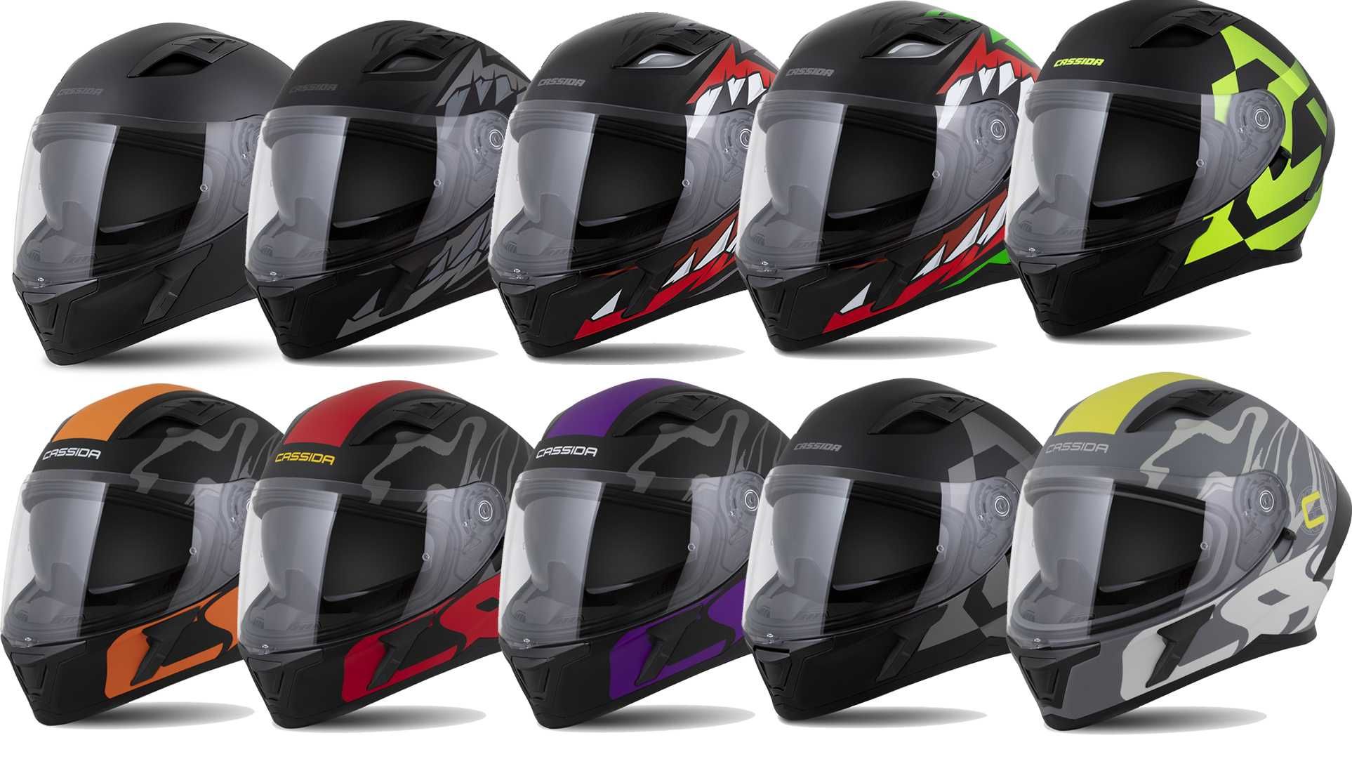 Kask Motocyklowy Cassida ORBIT ECE-06 Pod Pinlock, Interkom XS-XXL