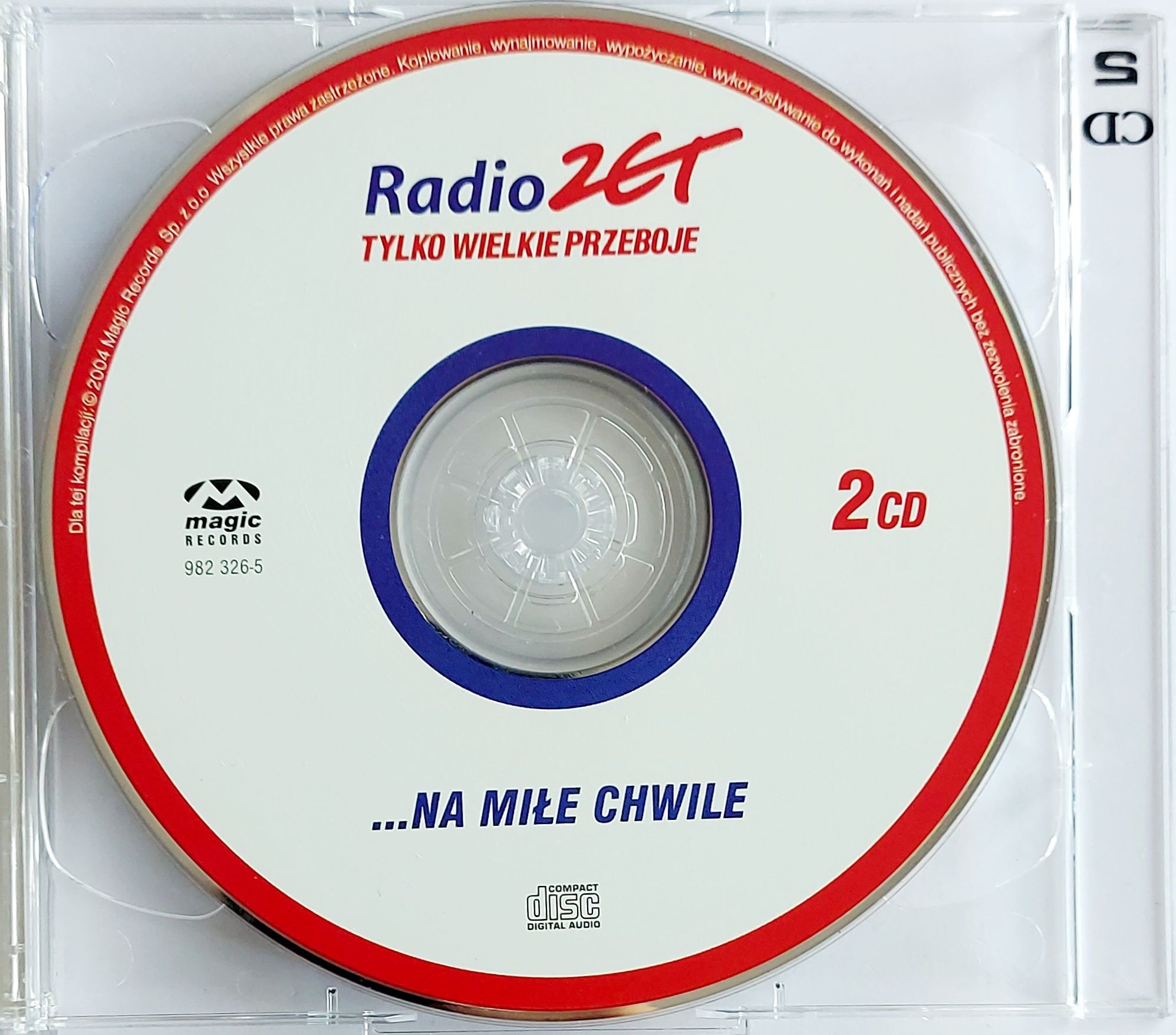 Radio Zet Tylko Wielkie Przeboje Na Miłe Chwilę 2CD 2004r O-zone Sting