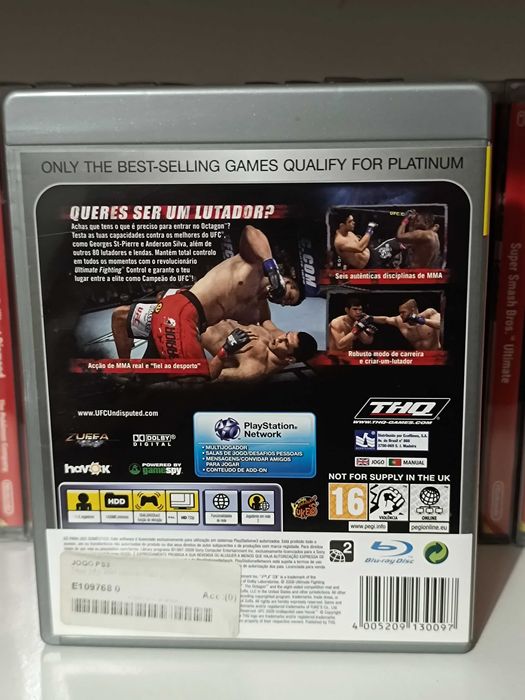PS3 Jogos UFC 2009: Undisputed e Virtua Tennis 4