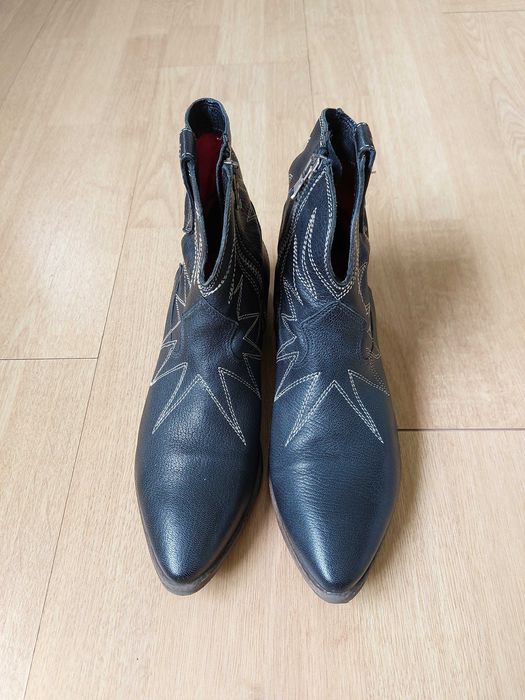 Botas Botins Sapatos cowgirl marca LAVORAZIONE ARTIGIANA, 100 % pele