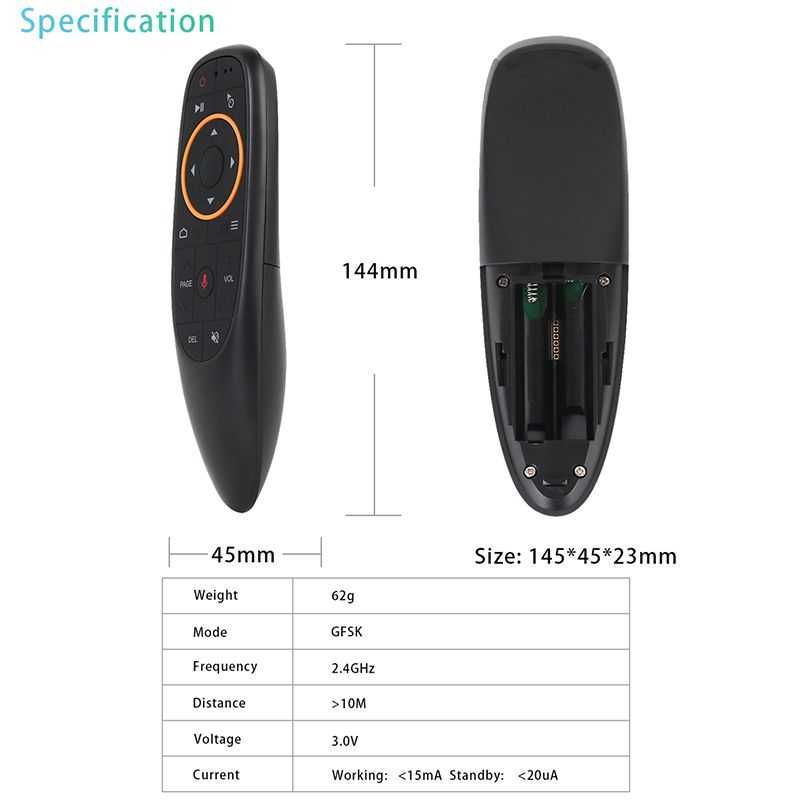 Air Mouse G10s - аэропульт, пульт с гироскопом и микрофоном G10Bts Pro