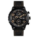 Zegarek męski efekt 3D przeszycia chronograf ciężki