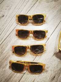 okulary przeciwsłoneczne złoty