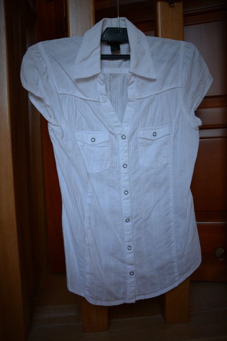 Elegancka bluzka koszulowa H&M, XS