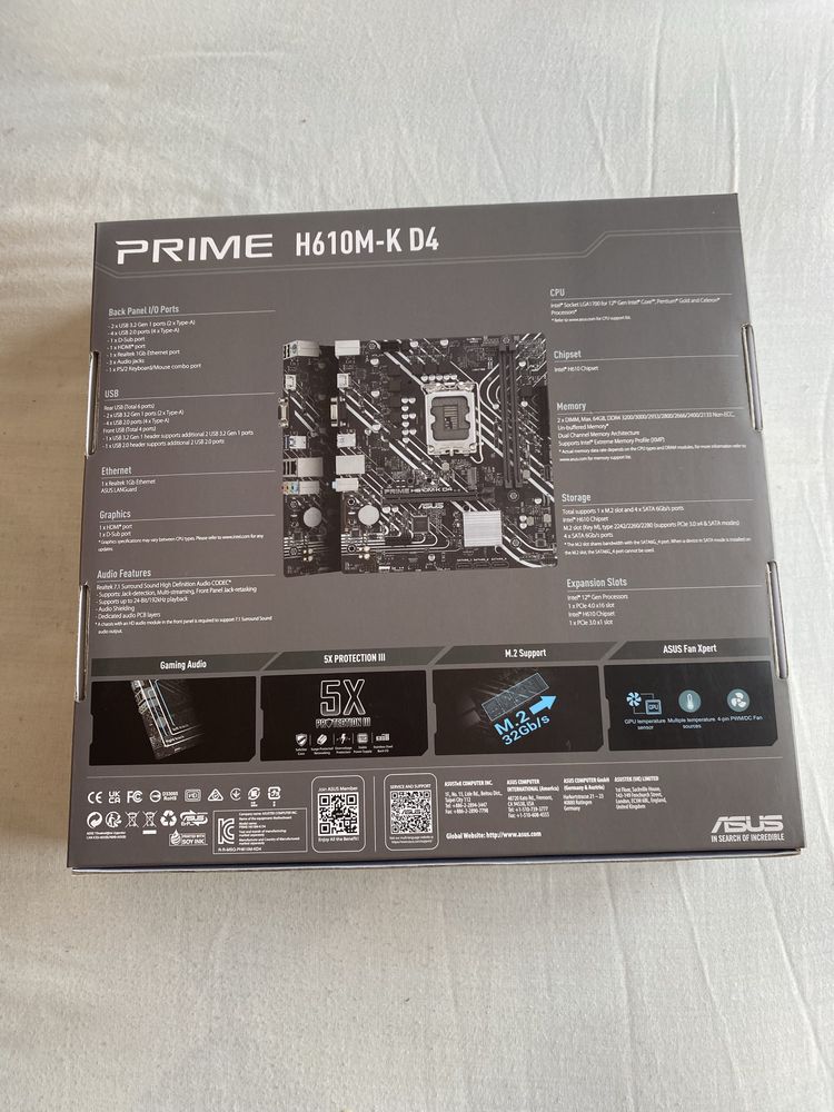 Asus Prime H610m-k D4