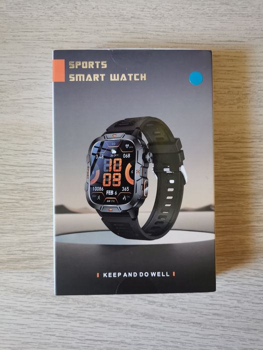 Smart Watch QK12 niebieski męski