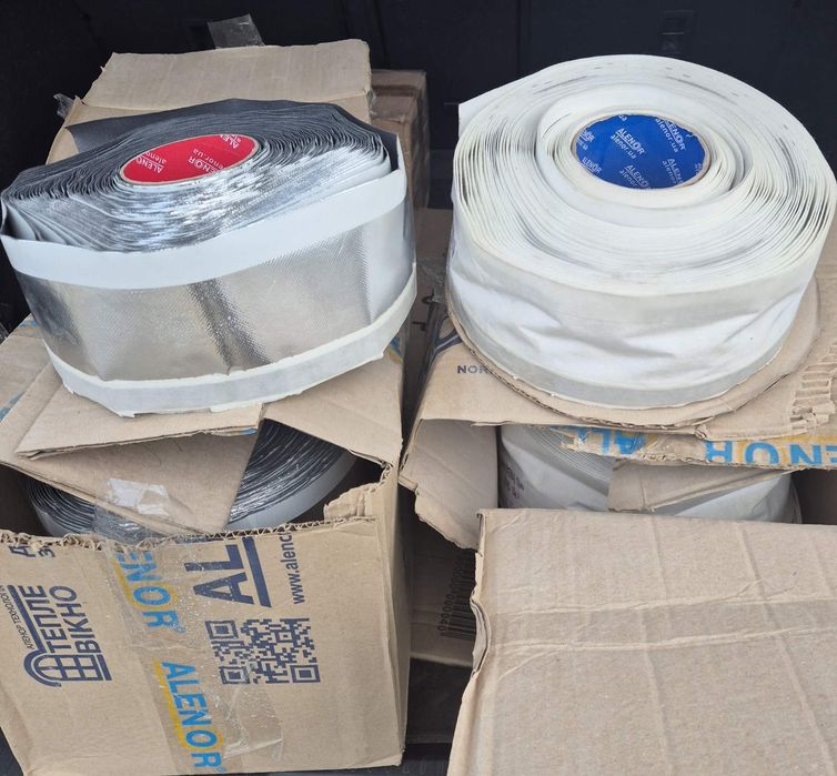 Стрічки віконні Alenor 100мм 25м.п (паробар'єр та гідробар'єр)