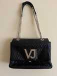 Bolsa versace preta com dourado