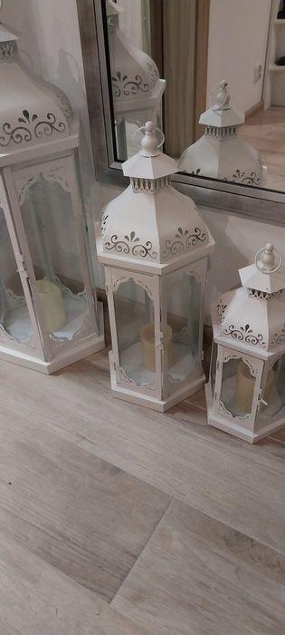 Lampiony dekoracyjne 3 sztuki